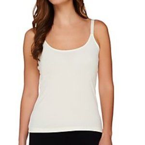 SUSAN GRAVER SCOOP NECK CAMISOLE, 2X, IVORY